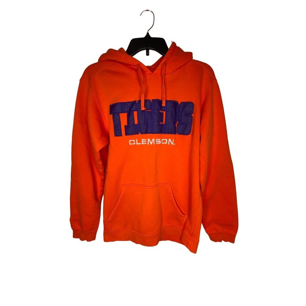 P2 BY PRO PLAYER MEN'S CLEMSON TIGERS SPELLOUT HOODIE SZ S